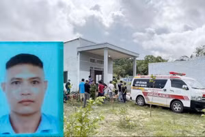 Đối tượng Vũ Khắc Duy (ảnh nhỏ) cùng căn nhà nơi xảy ra vụ án.