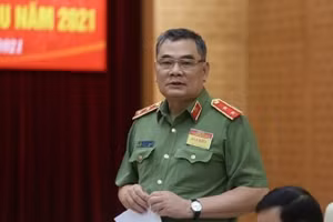 Trung tướng Tô Ân Xô, người phát ngôn Bộ Công an