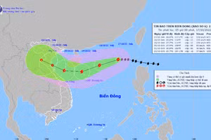 Hình ảnh về cơn bão số 6.