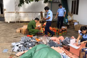 Cục Quản lý thị trường tỉnh Kon Tum phối hợp cùng các ngành chức năng tổ chức tiêu hủy lô rượu sâm Ngọc Linh giả.