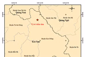 Chỉ trong một buổi sáng 5 trận động đất xảy ra tại Kon Tum. Ảnh: Viện Vật lý Địa cầu