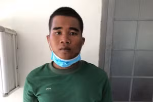 Nay Khê tại cơ quan công an. Ảnh: Công an Gia Lai.