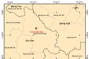 Trong một ngày Kon Tum xảy ra 7 trận động đất.