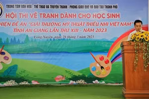 An Giang tổ chức Hội thi vẽ tranh dành cho học sinh Thực hiện đề án "Giải thưởng Mỹ thuật thiếu nhi Việt Nam" lần XIII - năm 2023.