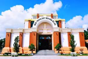 Nhà trưng bày Văn hóa Óc Eo (thị trấn Óc Eo, huyện Thoại Sơn, tỉnh An Giang).