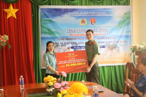 Tuổi trẻ Công an Kiên Giang triển khai công trình "Phòng máy tính cho em".