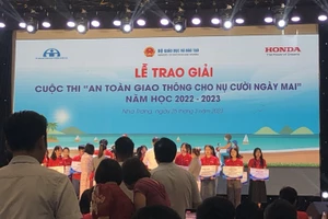 Lễ trao giải Cuộc thi "An toàn giao thông cho nụ cười ngày mai" năm học 2022 - 2023.