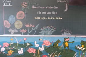 Các cơ sở giáo dục đón học sinh lớp 1 tựu trường.