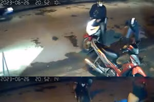 Hình ảnh trích xuất từ camera ghi vụ việc diễn ra vào tối 26/6.