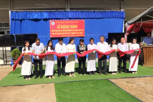 An Giang khánh thành đưa vào sử dụng 2 phòng học phục vụ học sinh hệ GDTX tại huyện Tri Tôn.