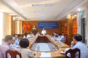 Quang cảnh buổi làm việc tại Sở GD&ĐT An Giang.