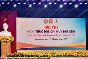 Hội thi Nghi thức Đội, Chỉ huy Đội giỏi TP Long Xuyên (An Giang) chủ đề "Em là Đội viên xuất sắc" năm 2023.