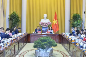 Cuộc họp do Phó Chủ tịch nước Võ Thị Ánh Xuân – Chủ tịch Hội đồng Bảo trợ Quỹ Bảo trợ trẻ em Việt Nam; ông Đào Ngọc Dung - Bộ trưởng Bộ Lao động, Thương binh và Xã hội, Phó Chủ tịch Hội đồng Bảo trợ Quỹ Bảo trợ trẻ em Việt Nam chủ trì.