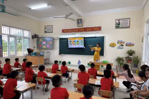 Tiết dạy môn Tự nhiên – Xã hội lớp 2 của cô giáo Trần Hương Giang, Trường Tiểu học Hải Đông (Hải Hậu, Nam Định). 