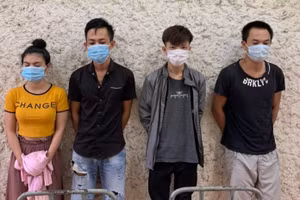 Công an huyện Quảng Ninh đang tạm giữ các đối tượng để tiếp tục điều tra, làm rõ