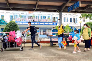 Chuyến tàu SE16 đã đưa công dân Quảng Bình về quê an toàn.