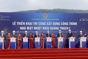 Lễ triển khai thi công xây dựng công trình Nhà máy Nhiệt điện Quảng Trạch I.
