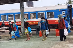 Học sinh thuộc đối tượng được tỉnh đón về từ vùng dịch.