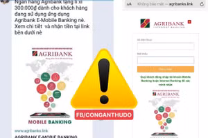 Cảnh báo tin nhắn mạo dạnh ngân hàng. 