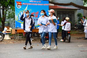 Thí sinh Bắc Giang dự thi kỳ thi tốt nghiệp THPT đợt 1 năm 2021.