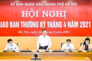 Chủ tịch Chu Ngọc Anh phát biểu tại Hội nghị.