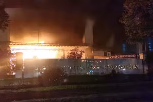 Khu vực đám cháy.