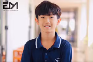 Học sinh Lê Đại Quang lớp 7G0 Trường Newton.