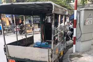 Lực lượng chức năng tạm giữ phương tiện theo quy định.