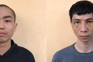 Các đối tượng tại cơ quan chức năng.