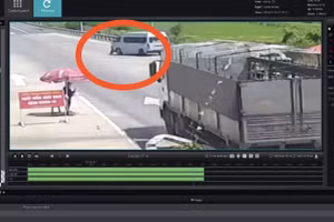 Hình ảnh được camera an ninh ghi lại.