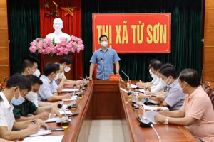 Phó Chủ tịch Thường trực UBND tỉnh Bắc Ninh - Vương Quốc Tuấn phát biểu.