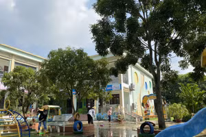 Trường mầm non Lý Khánh Văn (phường Đình Bảng, thị xã Từ Sơn) sẵn sàng đón trẻ đến trường.