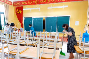 Trường học Bắc Giang tăng cường các biện pháp phòng chống dịch, sẵn sàng cho năm học mới.