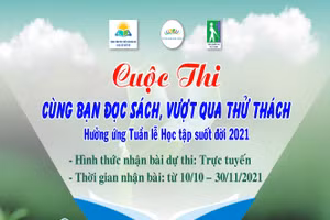 Cuộc thi cùng bạn đọc sách, vượt qua thử thách 