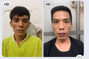 Đối tượng Lê Văn Cường và đối tượng Nguyễn Văn Thìn.