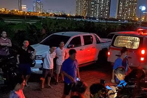 Khu vực nơi cháu bé tử vong.