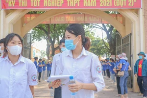 Thí sinh dự thi tốt nghiệp THPT năm 2021 đợt 2.