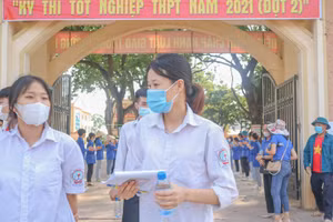 Thí sinh dự thi tốt nghiệp THPT năm 2021 đợt 2.