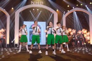 Một tiết mục văn nghệ do học sinh NHG trình bày.