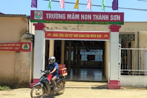 Trường Mầm non Thành Sơn - một trong những cơ sở giáo dục hệ công lập của huyện Bá Thước, tỉnh Thanh Hóa.