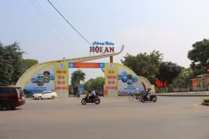 Công viên Hội An (TP Thanh Hóa) – nơi diễn ra Tuần văn hóa TP Thanh Hóa – TP Hội An năm 2022, từ ngày 25-27/4.