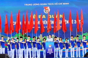 Lễ ra quân chiến dịch Thanh niên tình nguyên Hè 2022 diễn ra tại huyện Bá Thước, ngày 29/5.