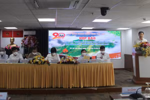 Toàn cảnh buổi họp báo công bố chuỗi các sự kiện chào mừng 90 năm ngày thành lập tỉnh Gia Lai.