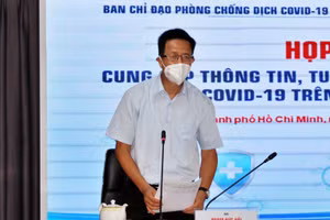 Ông Phạm Đức Hải thông tin tại buổi họp báo.