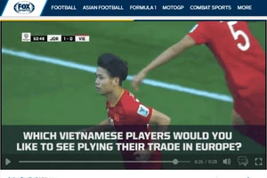 Thông tin từ trang chủ Fox Sports Asia (ảnh chụp màn hình)