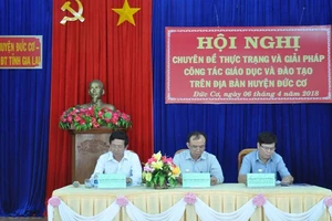 Hội nghị chuyên đề thực trạng và giải pháp công tác giáo dục và đào tạo đã tập trung giải quyết khó khăn, vướng mắc của hoạt động dạy học tại huyện biên giới Đức Cơ.