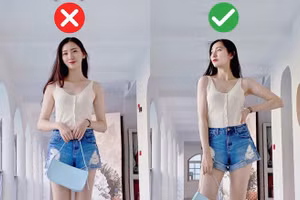 Cách tạo dáng giúp chị em có được bức ảnh chân dài đẹp thần sầu