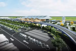 Kiến trúc Nhà ga T2 Cảng Hàng không Đồng Hới, tỉnh Quảng Bình. (Ảnh: ACV).