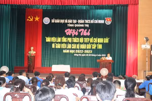 Giáo viên Quảng Trị tham gia hội thi cán bộ Đoàn, Đội giỏi.