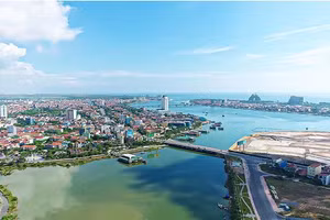 Thành phố Đồng Hới, trung tâm tỉnh lỵ Quảng Bình.